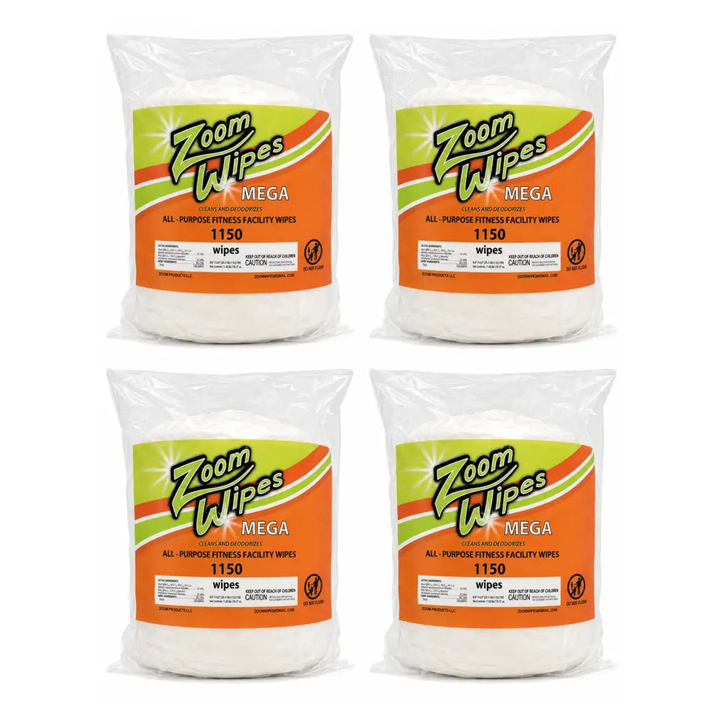 Mega cleaning and deodorizing gym wipes 4-case bundle