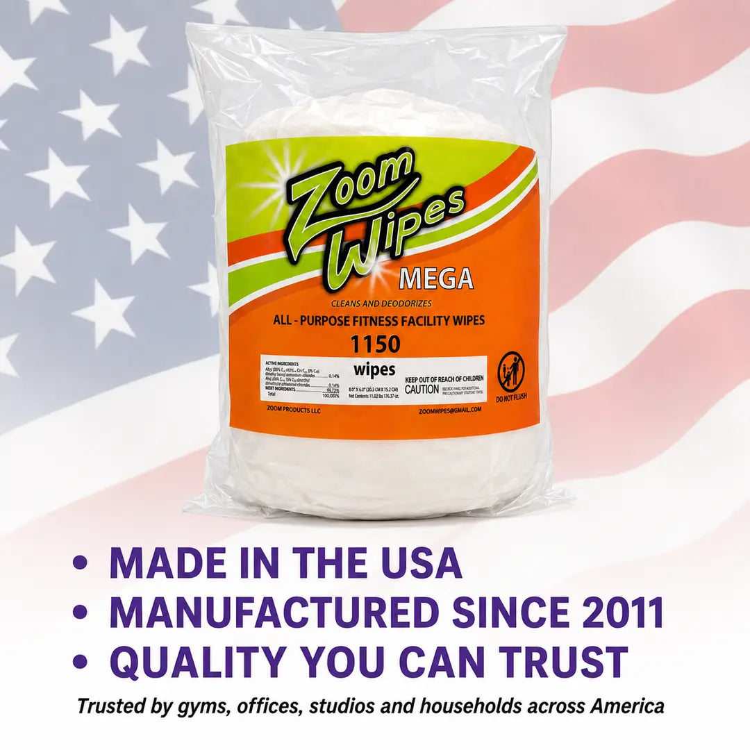 Mega cleaning and deodorizing wipes for gym equipment - product view 6